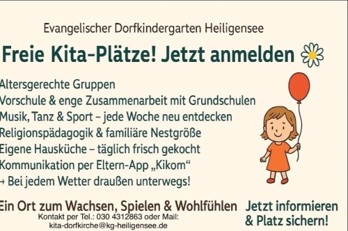 Dorfkindergarten freie Plätze 